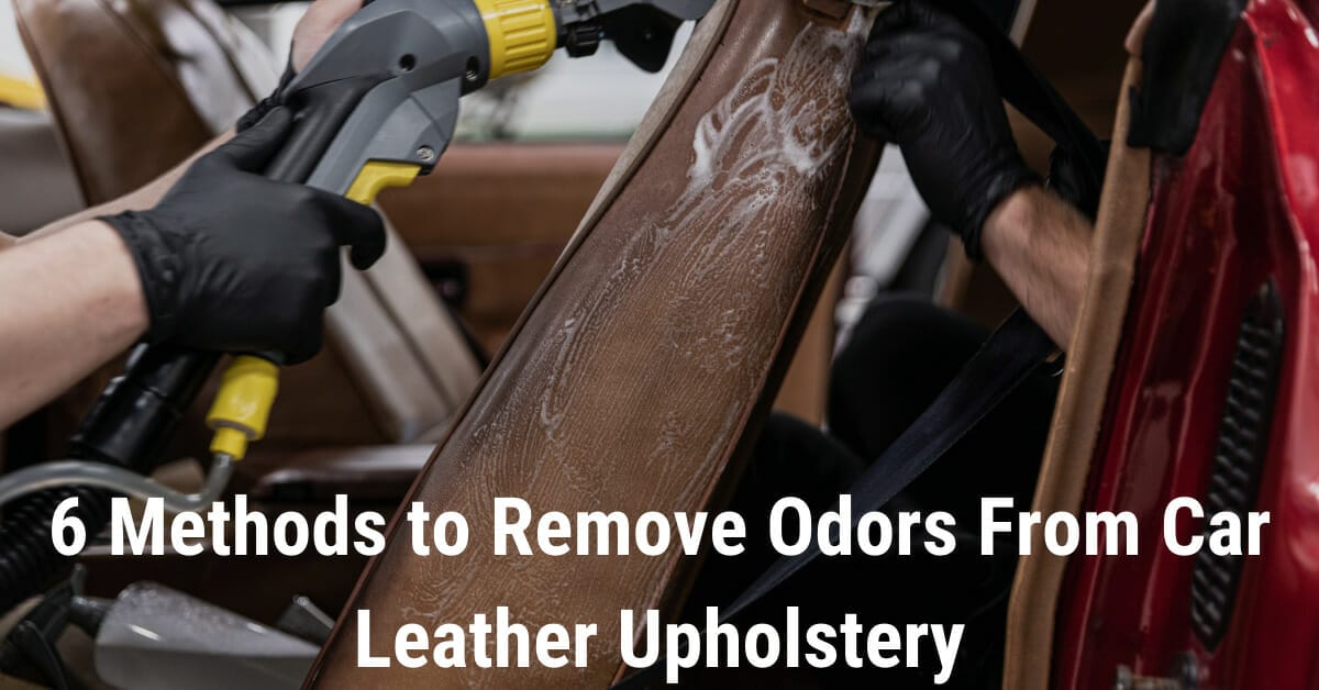 how to remove odors from car leather upholstery