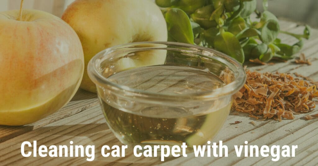 how to clean your car carpet using vinegar