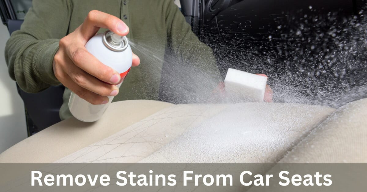 How to remove stains from car seats