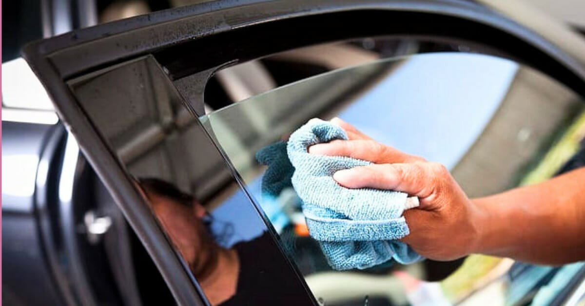 How to clean car rear window inside